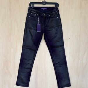 Ralph Lauren Purple Label Flocked Coated 160 slim jean. size 25